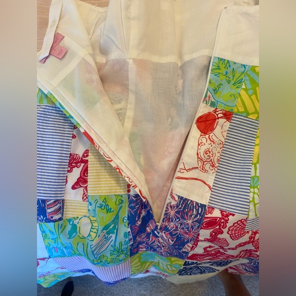 Lilly Pulitzer Yesenia Square One Sewn Patch Sleeveless Dress Size 4 - Picture 7 of 11